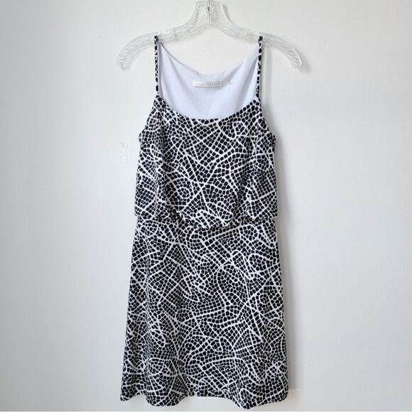 SUSANA MONACO X Revolve Mosaic Print Holly Dress in Black Size Medium - Picture 2 of 9